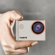 ThiEYE i60 4K Action Camera - 4MP SONY CMOS, 1.5 Inch TFT Display, 152 Degree Lens, Wi-Fi, Image Stabilizer (Silver) N2