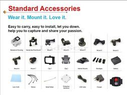 Original Sport camera H3R Remote Control Ultra 4K HD 2.0" Dual Screen Action Camera Waterproof 30m 170D Lens Camera N2