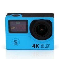 TONSEE WIFI Sports Camera Ultra HD 4K Dual Screen 2" LCD Video With Remote Control, Sky Blue N7