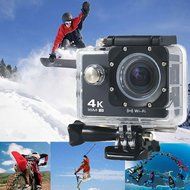 Boblov AT-30 Full HD 4K@30fps 1080P@60fps 173 Degree Wide Angle 16MP WiFi Sports Action Camera DVR (Black) N17