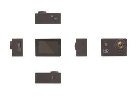 Matego 1080P HD Sports Waterproof Camera, with 2 Inch Screen , 6G 170 Degree Diagonal Viewing Angle F/2.8 Aperture...