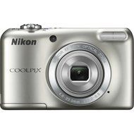 Nikon COOLPIX L27 16.1 Megapixel 5x Zoom HD Video Digital Camera Silver (Certified Refurbished)