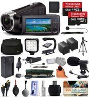 Sony HDR-PJ670 Full HD Handycam Camcorder Video Camera + 128GB Boardcasting Filmmaker's Package with LED Night...