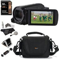 Canon VIXIA HF R72 Camcorder, Lexar 32GB Memory Card, Polaroid Wallet, Lowepro Edit 110 Camcorder Bag, Ritz Gear...