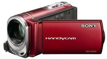 Sony DCR-SX43 4GB Flash Memory Camcorder (Red) N2
