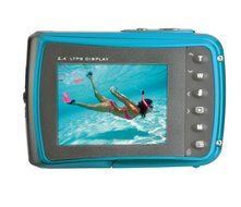 Easypix W1024-I Splash Digital Camera - Ice Blue (10MP Sensor, 4x Digital Zoom, VGA Video with Sound) 2.4 inch... N5