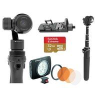 DJI Osmo 4K UHD 12MP Handheld Camera with 3-Axis Gimbal Bundle With 32GB Class 10 U3 SDHC Card, DJI Part 8 Phone...