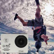 WiFi Action/Sports Camera Kit - 14MP Sensor, 170&deg;Wide Angle Lens, 2 inch LCD Display, 1080p@30fps, 720p@60fps... N6