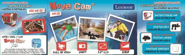 Lexibook 5 Megapixel Move Camcorder Wi-Fi Full HD