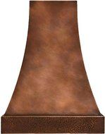 Tall Copper Range Hood (light, 36")