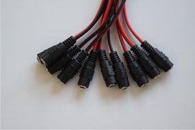 Boundto&reg; new 10pack 10 inch(30cm)2.1 x 5.5mm DC Power Pigtail MALE+2.1 x 5.5mm DC Power Pigtail Female N2