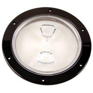 Beckson 6 Clear Center Screw-Out Deck Plate - Black consumer electronics