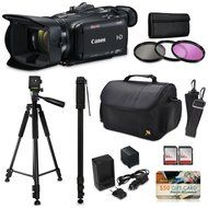 Canon XA35 HD Professional Video Camcorder + Accessory Kit with 128GB Memory + Tripod + Monopod + Bag + Extra...
