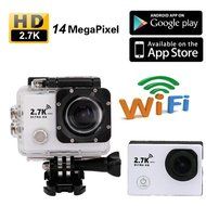 2.7K HD Wifi Sports Action Camera Kit 2.0 Inch LCD and 170 Degree Wide Angle Lens 98-Feet(30-meter) Underwater... N7