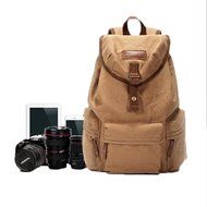 Angelstormy Canvas SLR DSLR Camera Shoulder Bag with Waterproof Rain Cover Backpack For Sony Canon Nikon Olympus... N7