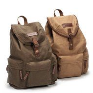 Angelstormy Canvas SLR DSLR Camera Shoulder Bag with Waterproof Rain Cover Backpack For Sony Canon Nikon Olympus... N8