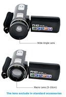SEREE HDV-M6 Full HD 1080P Beauty Face Max. 24MP DIS Face Detection Elegant Appearance Self Timer Camcorder FHD... N3