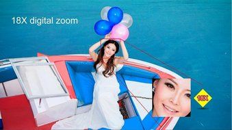 SEREE HDV-M6 Full HD 1080P Beauty Face Max. 24MP DIS Face Detection Elegant Appearance Self Timer Camcorder FHD... N4