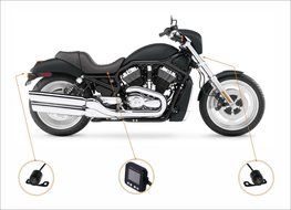 Biker's Camera, SYKIK rider SYBC6L Motorcycle Action Camera, Sport camera and DVR. Front camera and back camera . N8
