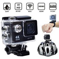 4k 1080P HD Waterproof Wifi Wireless Sports Action Camera with 2 inch LCD Screen- Black N4