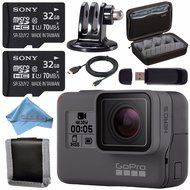 GoPro HERO5 Black CHDHX-501 + Sony 32GB microSDHC Card + Custom GoPro Case for GoPro HERO and GoPro Accessories... N2