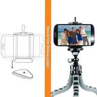 Flexible Action Cam Tripod with 360-Degree Articulating Ball Head , Bendable Wrapping Legs and Quick-Release Plate... N7