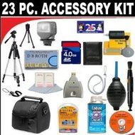 23 PC ULTIMATE SUPER SAVINGS DELUXE DB ROTH ACCESSORY KIT For The Jvc GC-WP10 Camcorder