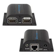 ESYNiC 60m HDMi Ethernet Network Extender 1080P HDMi HDTV Extender with 2 Port HDMI Splitter Loop Over Single... N6