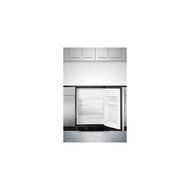 Summit ALB653BSSHV 5.1 cu. ft. Built In Refrigerator with Stainless Steel Door, Black Cabinet and N2