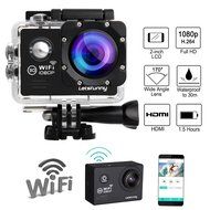 LetsFunny 2.0 Inch 1080P HD Waterproof Action Camera with 2 Batteries Along with 17 Abundant Free Accessories N4
