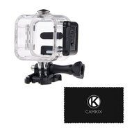 CamKix Waterproof Housing for GoPro Hero5 / Hero4 Session Action Camera - For Underwater Use - Water Resistant... N5
