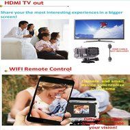 Uphig GitUp GT2 2K 30fps Novatek 96660 1080P WiFi Action Outdoor Sports Helmet Action Camera + Extra 950mAh Rechargable... N4