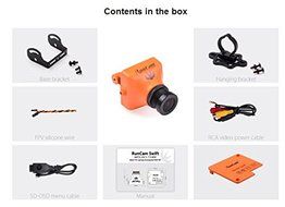 Drone Quadcopter FPV Mini Camera RunCam Swift Top Connector 600TVL 2.8mm 5-17V 2S-4S IR Blocked Filter N6
