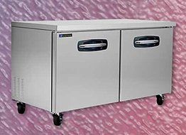 Master-Bilt MBUF60 Fusion Two Door Undercounter Freezer, Stainless