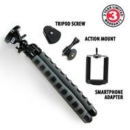 Flexible Action Cam Tripod with 360-Degree Articulating Ball Head , Bendable Wrapping Legs and Quick-Release Plate... N8