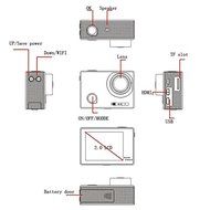 SOOCOO C50 4K HD 2 inch LCD Screen 12MP WiFi Sport Action Camera Camcorder with Waterproof Case, 170 Degrees Wide... N6