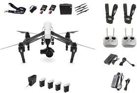 New Dji Inspire 1 Pro Includes Zenmuse X5 Camera-Dual Remote-everything You Need Bundle N6
