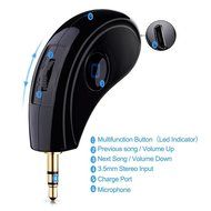 Enegg Universal Wireless Bluetooth CSR 4.0 Car Stereo Audio Adapter Receiver with 3.5mm Aux Input Jack for Hands... N7