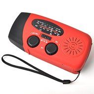CISNO Multi-tasking Emergency Camping LED Flashlight Radio Cellphone Solar Hand Crank Power Bank