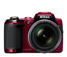 Nikon COOLPIX L120 14.1 MP Digital Camera with 21x NIKKOR Wide-Angle Optical Zoom Lens and 3-Inch LCD (Red) (OLD... N10
