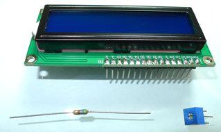 Picoino LCD Plug and Play solderless Kit with Module 1602, White on Blue with Backlight for... N3