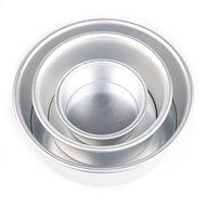 Kitchen 4/6/8&quot; Aluminum Alloy Non-stick Round Cake Bake Mould Pan Bakeware Tool N9