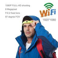 Foream Wireless Cloud Sport Action Camera 1920*1080P Wireless Mini Wearable Helmet Camera HD Video Recorder DV... N8