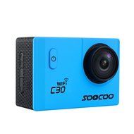 PowerLead 2K PL-AC30 Wifi Waterproof Action Camera DV 12MP HD DVR Camcorder with Mounting Accessories Kit/Gold N23