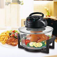Excelvan 12 Quart 1200W Halogen Rack Tabletop Convection Countertop Cooking Toaster Oven,White N10