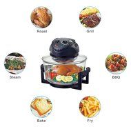 Excelvan 12 Quart 1200W Halogen Rack Tabletop Convection Countertop Cooking Toaster Oven,White N11
