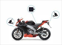 Biker&#039;s Camera, SYKIK rider SYBC6L Motorcycle Action Camera, Sport camera and DVR. Front camera and back camera . N10