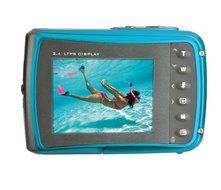 Easypix W1024-I Splash Digital Camera - Ice Blue (10MP Sensor, 4x Digital Zoom, VGA Video with Sound) 2.4 inch... N6
