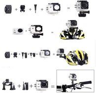 Wireless Portable Wifi Sport Action Camera 1.5&quot; LCD Outdoor Sports DV Anti-shock Diving Sports 30m 1080p 170 Degree... N7