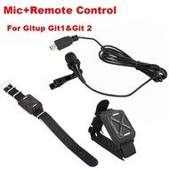 Boblov Microphone Mic+Wrist Wifi Remote Control For Gitup Git2&amp;Git1 Novatek 96660 WiFi 2K Sports Helemet Camera N3